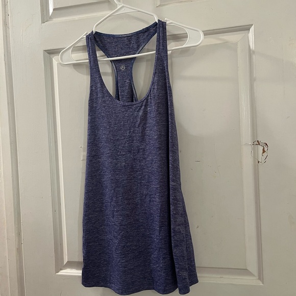 lululemon athletica Tops - lululemon athletica Heathered Navy Tank Top